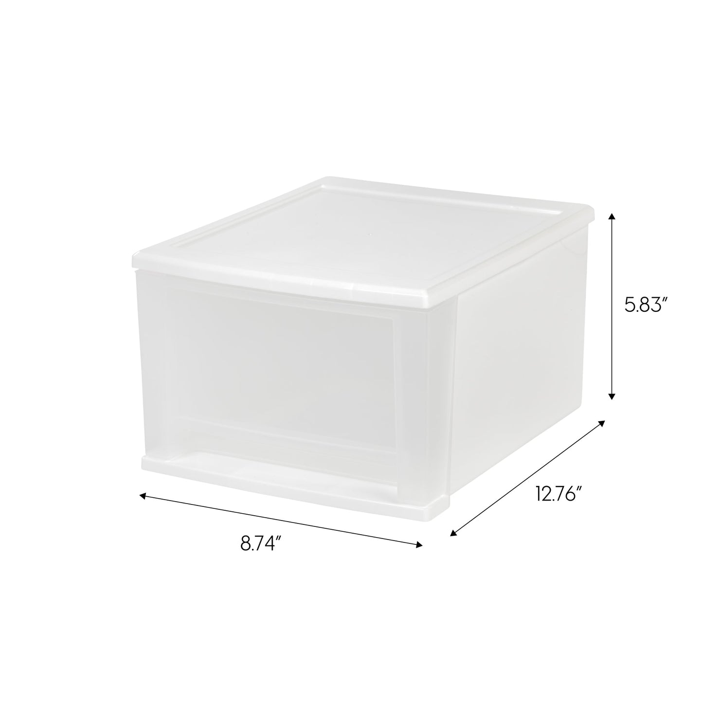 Stacking Storage with Drawer - Nested 4 Pack - 17 QT