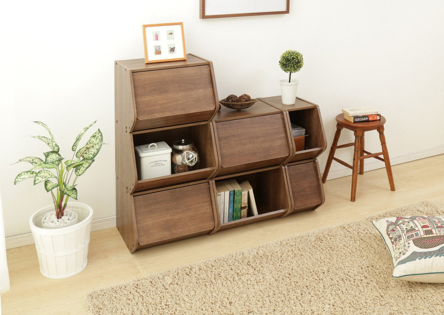 Modular Wood Stacking Box - Narrow