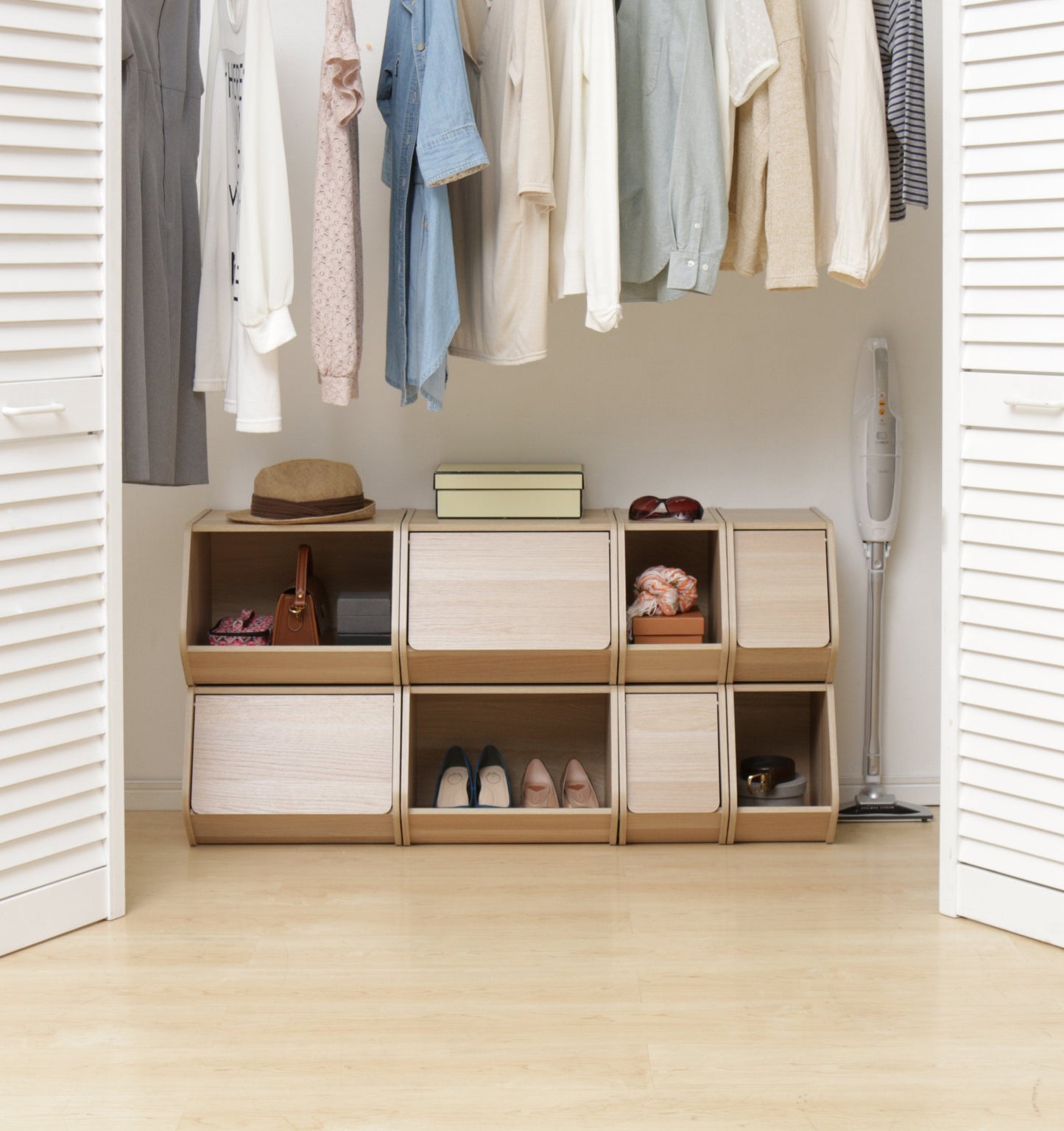 Modular Wood Stacking Box - Narrow