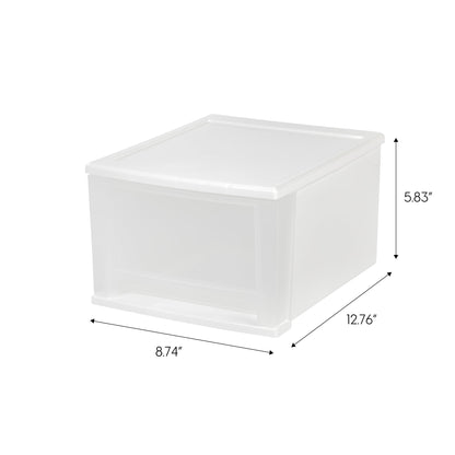 Stacking Storage with Drawer - Nested 4 Pack - 17 QT