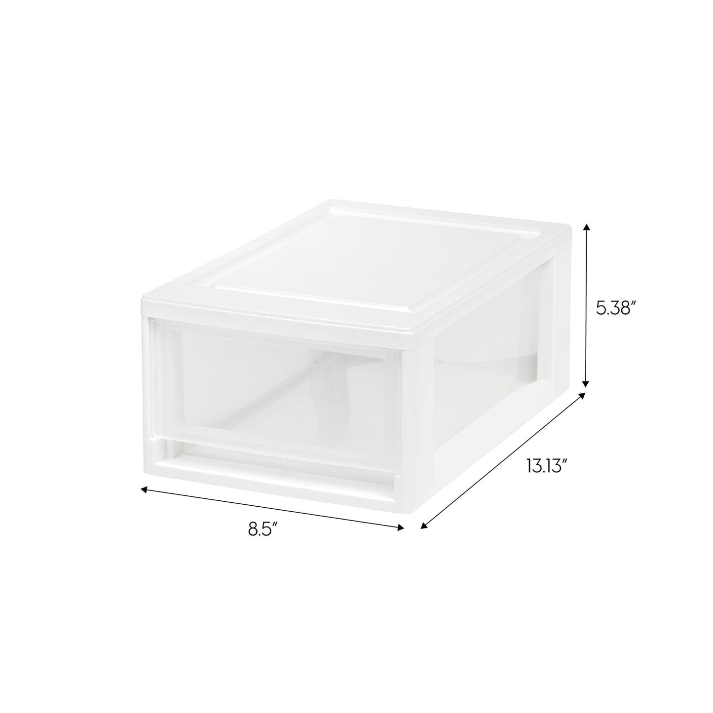 Small Stacking Drawer, 8 Pack, White