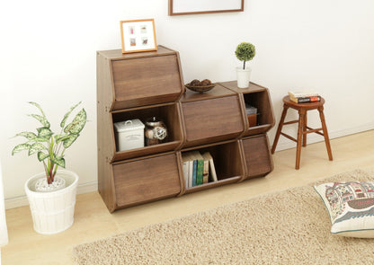 Modular Wood Stacking Box - Narrow